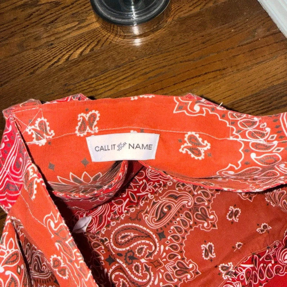 Call It By Your Name Red Bandana‎ Paisley Tote Bag